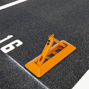 Fold Down Vehicle Security Car Parking Spot Lock Safety Bollard Barrier
