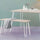 Set of 4 White Industrial Retro Hairpin Table Legs 12mm Steel Bench Desk - 41cm