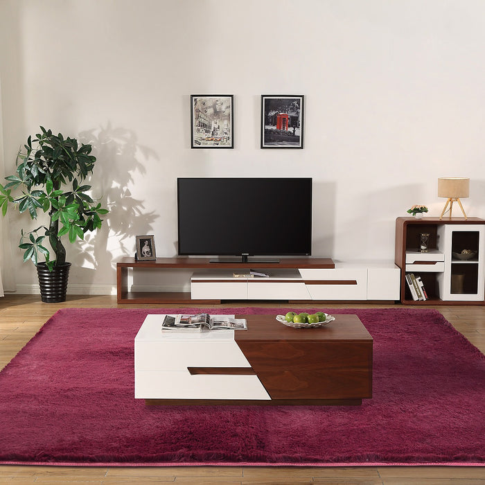230x200cm Floor Rugs Large Shaggy Rug Area Carpet Bedroom Living Room Mat Burgundy