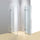 120 x 80cm Frameless 10mm Glass Shower Screen By Della Francesca CHROME Hardware,SQUARE Handle