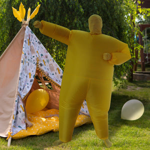Inflatable Plain Yellow Fancy Dress Costume